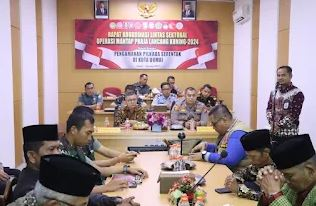 Masifkan Kesiapan Pengamanan Pilkada 2024, Polres Dumai Gelar Rapat Koordinasi