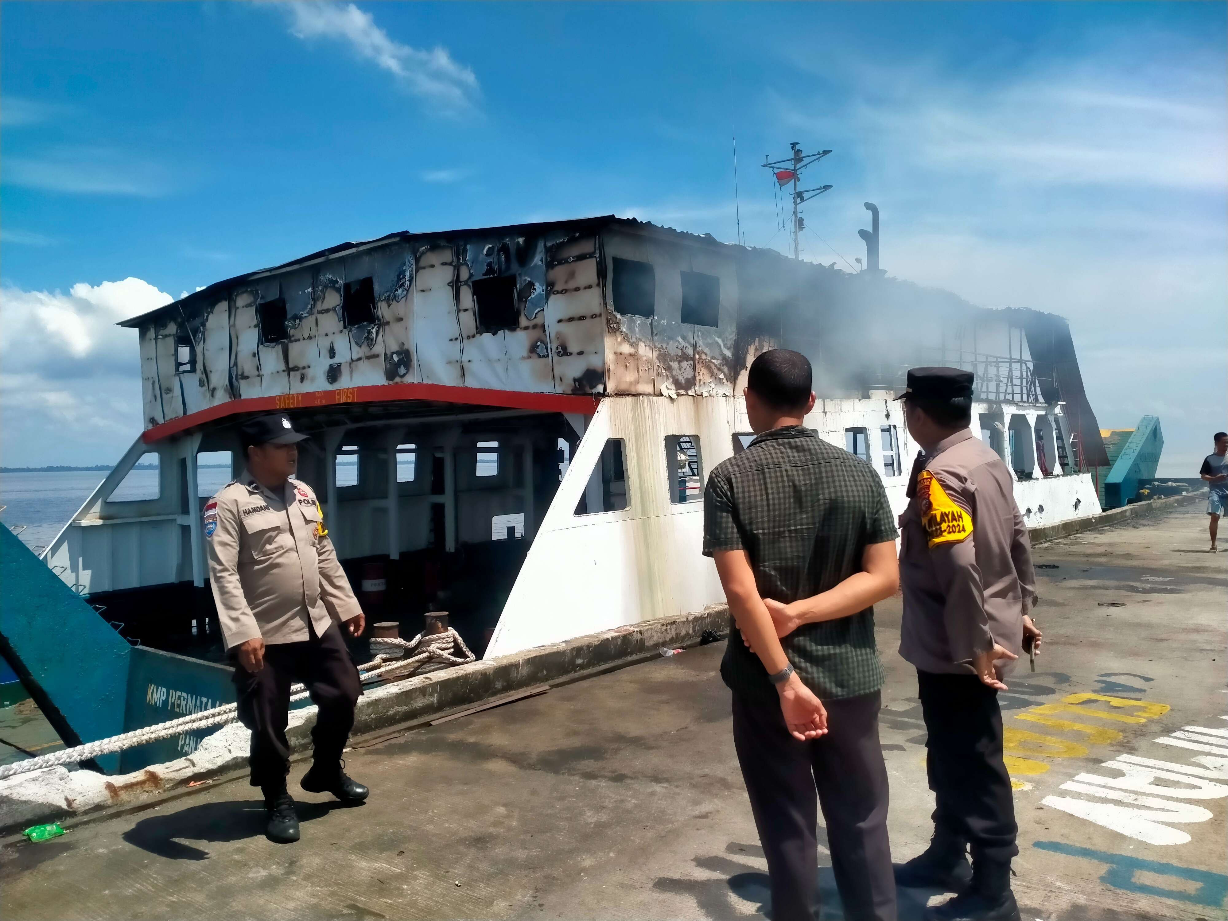 Penyebab KMP Permata Lestari-1 Terbakar Masih Dalam Penyelidikan