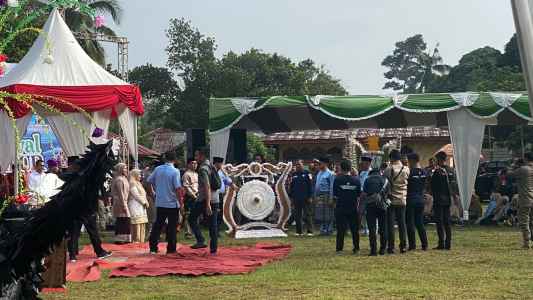 Kapolres Kuansing Hadiri Pembukaan Festival Pacu Jalur Kecamatan Benai Tahun 2024