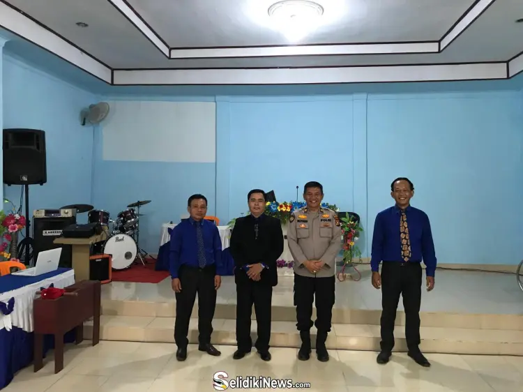 Polsek Bandar Sei Kijang Berikan Himbauan Kamtibmas Pasca Pilkada di Gereja