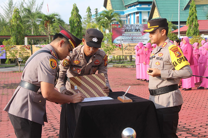 Empat Kepala Satuan di Jajaran Polres Bengkalis Dimutasi