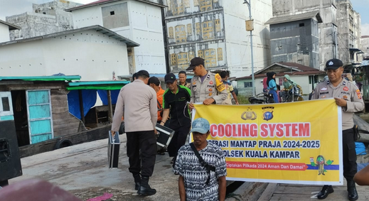 Polsek Kuala Kampar Gelar Kegiatan Cooling System, Sukseskan Pilkada 2024 yang Aman dan Damai