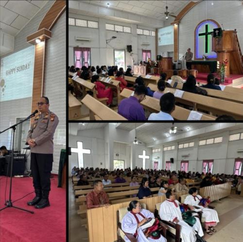 Polsek Minas Gelar Minggu Kasih dan Cooling System Sosialisasikan Pilkada Damai